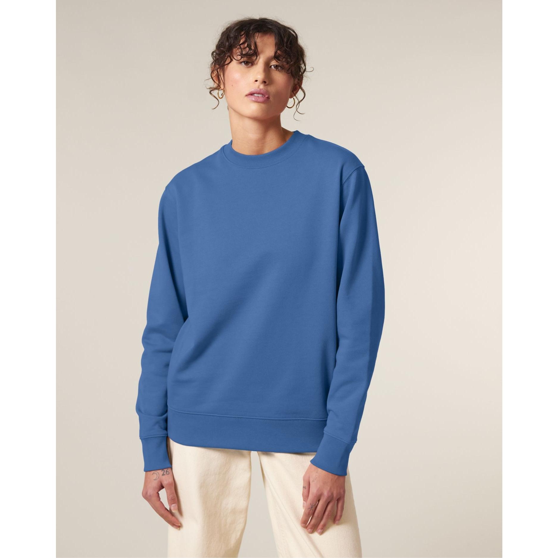 Bluză cu guler rotund Unisex Changer 2.0 Mindful Blue L