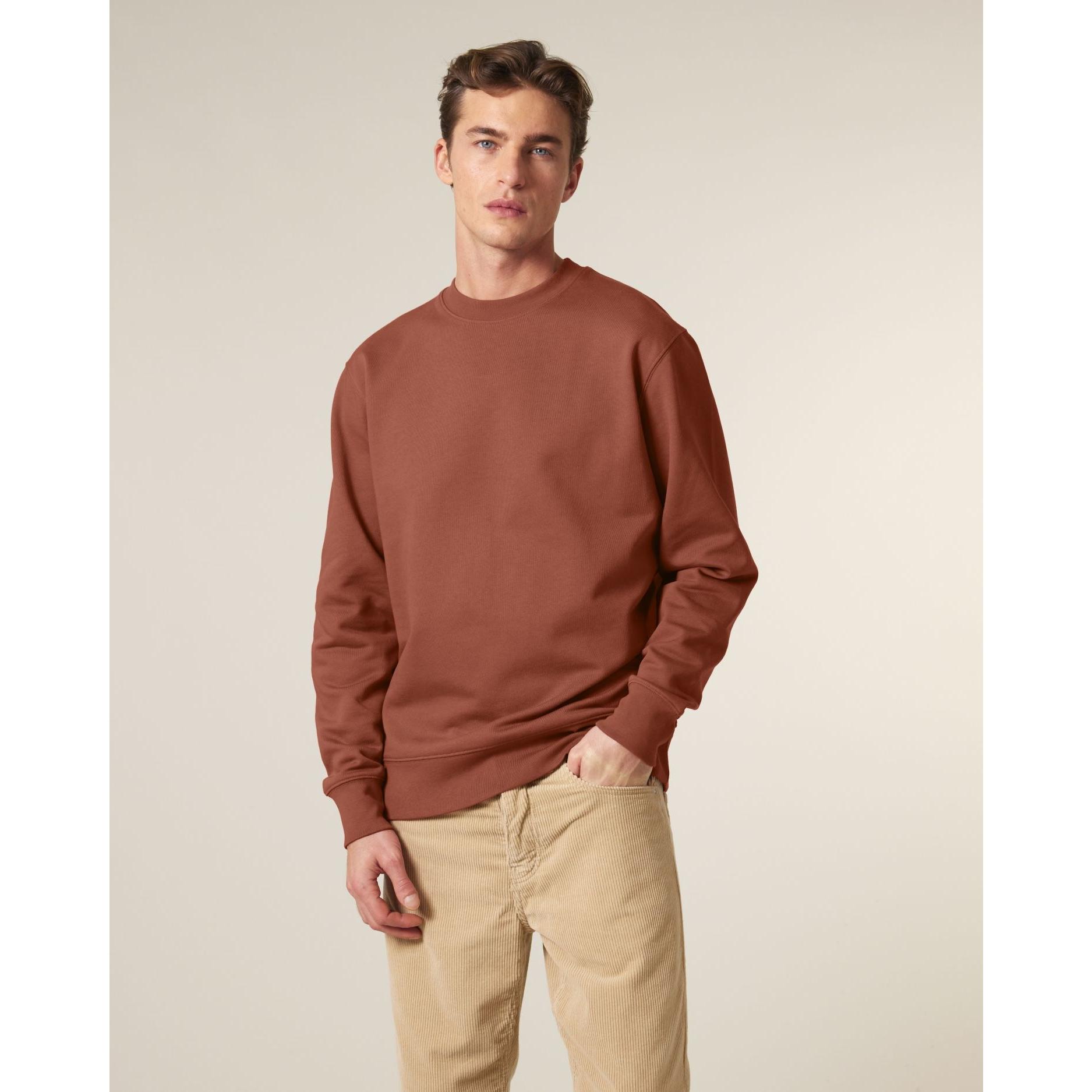 Bluză cu guler rotund Unisex Changer 2.0 Heritage Brown L