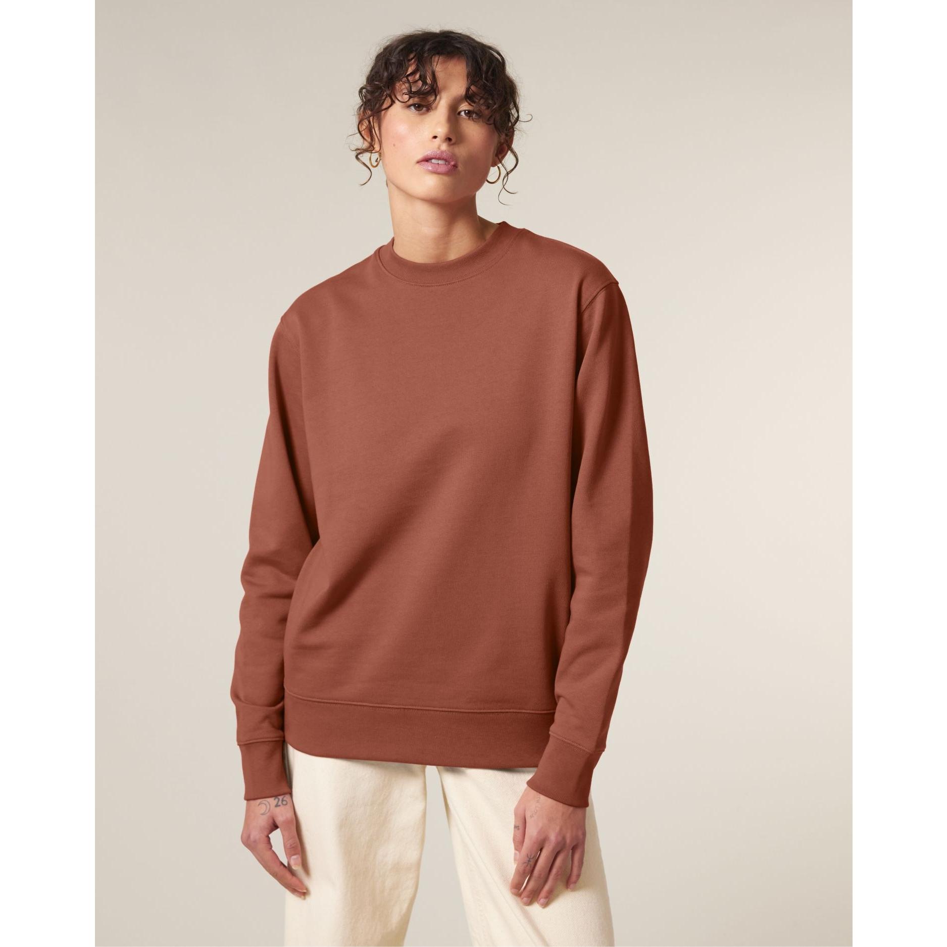Bluză cu guler rotund Unisex Changer 2.0 Heritage Brown L