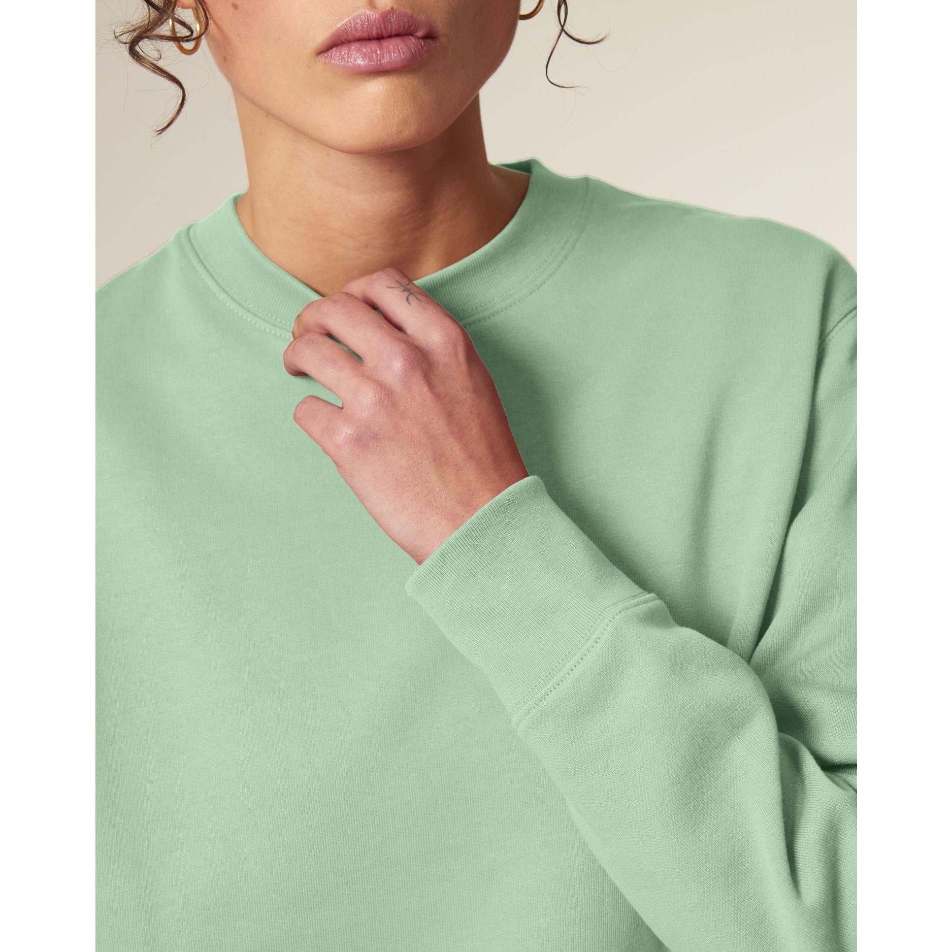 Bluză cu guler rotund Unisex Changer 2.0 Misty Jade L
