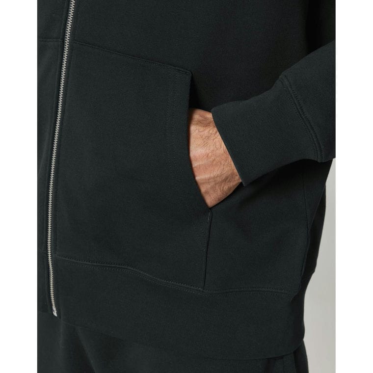 Hanorac cu fermoar Unisex Cultivator 2.0 Black 3XL