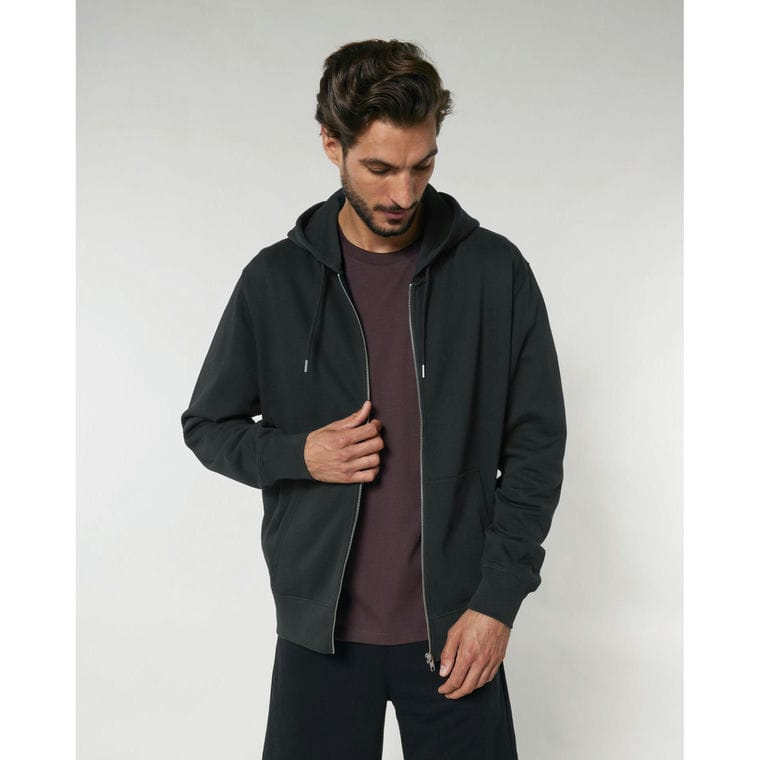 Hanorac cu fermoar Unisex Cultivator 2.0 Black 3XL