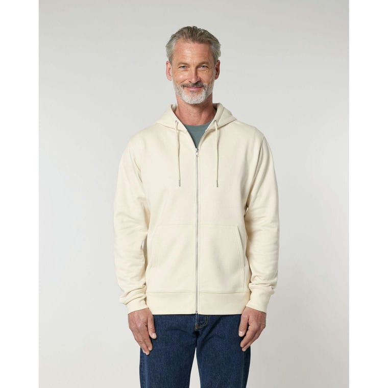 Hanorac cu fermoar Unisex Cultivator 2.0 Natural Raw XXL