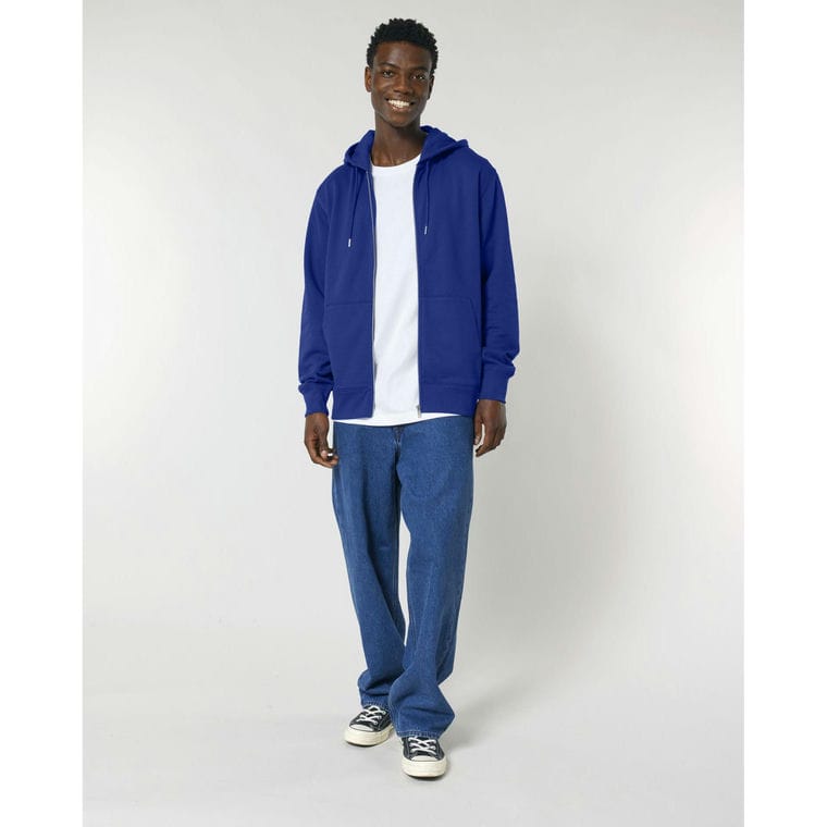 Hanorac cu fermoar Unisex Cultivator 2.0 Worker Blue M