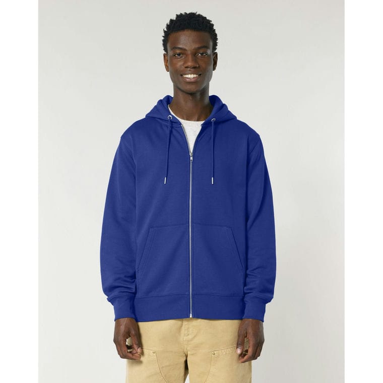 Hanorac cu fermoar Unisex Cultivator 2.0 Worker Blue M