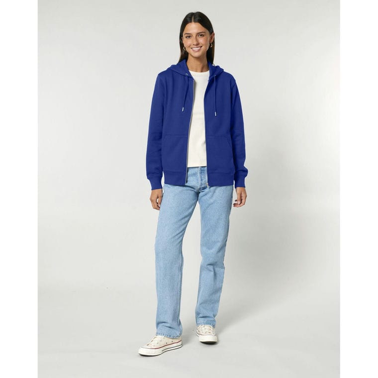 Hanorac cu fermoar Unisex Cultivator 2.0 Worker Blue M