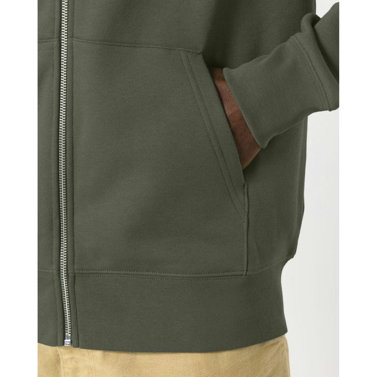 Hanorac cu fermoar Unisex Cultivator 2.0 Khaki XXL