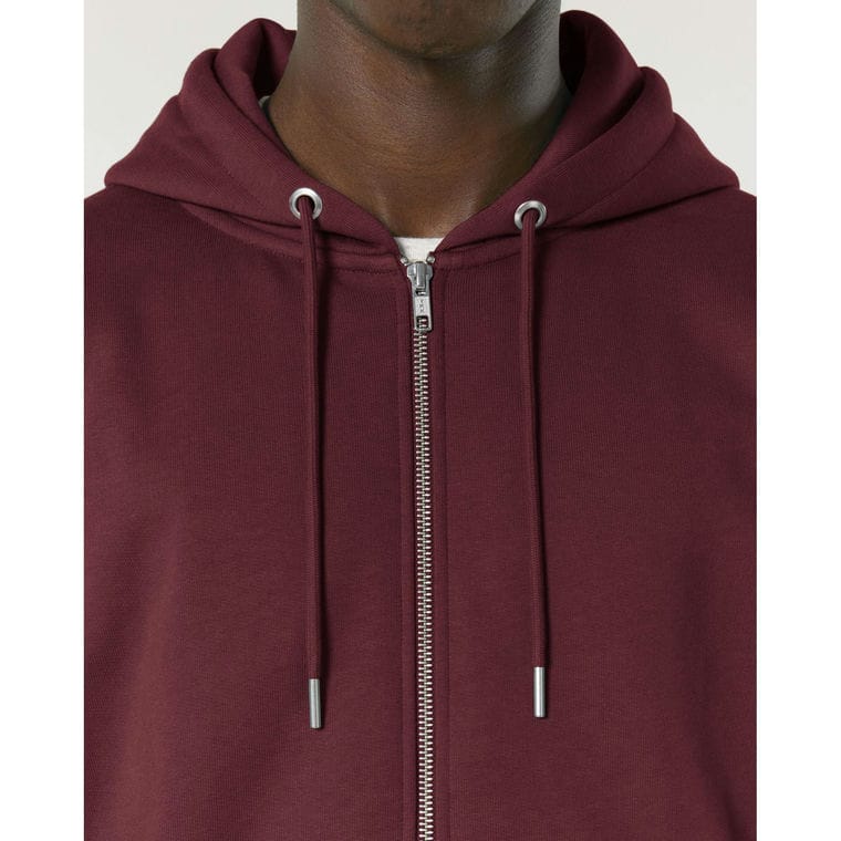 Hanorac cu fermoar Unisex Cultivator 2.0 Burgundy M