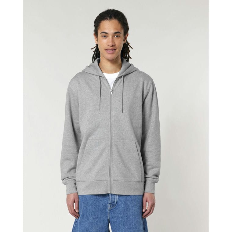 Hanorac cu fermoar Unisex Cultivator 2.0 Heather Grey M