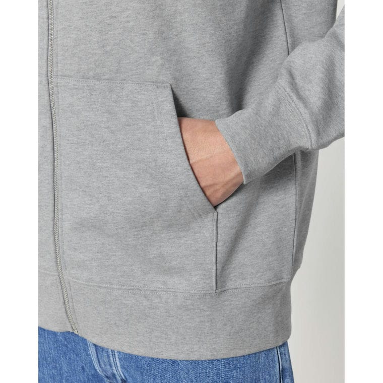 Hanorac cu fermoar Unisex Cultivator 2.0 Heather Grey M