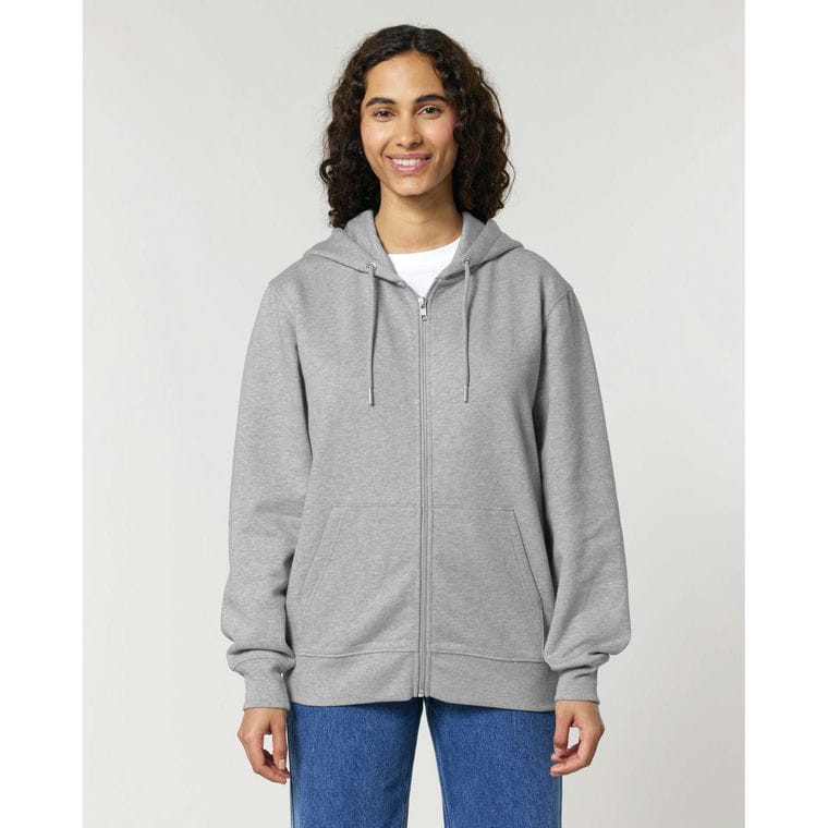 Hanorac cu fermoar Unisex Cultivator 2.0 Heather Grey 3XL