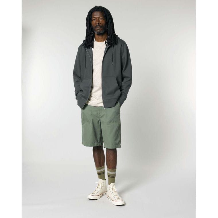 Hanorac cu fermoar Unisex Cultivator 2.0 Anthracite XXL