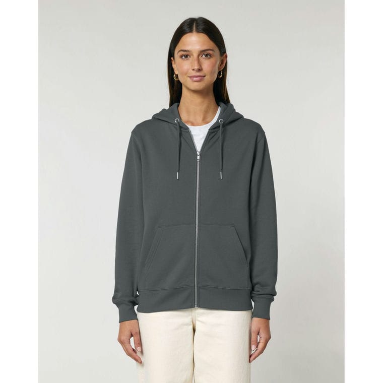 Hanorac cu fermoar Unisex Cultivator 2.0 Anthracite 5XL