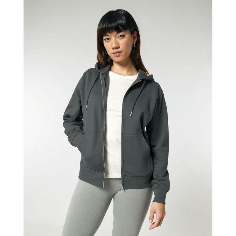 Hanorac cu fermoar Unisex Cultivator 2.0 Anthracite XXL