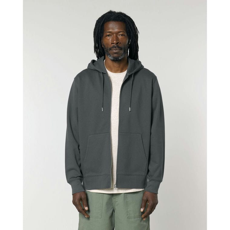 Hanorac cu fermoar Unisex Cultivator 2.0 Anthracite XXL