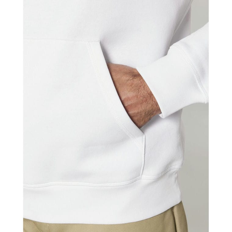 Hanorac cu glugă Unisex Drummer 2.0 White 3XL