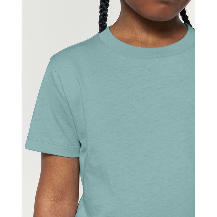 Tricou pentru copii Mini Creator 2.0 Teal Monstera 5 - 6 ani