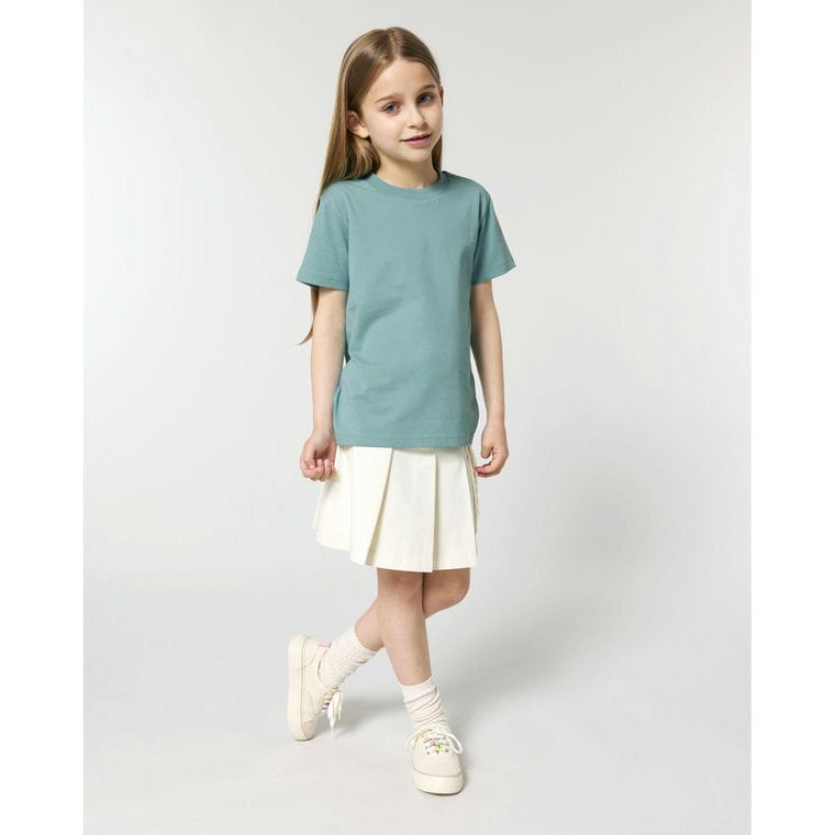 Tricou pentru copii Mini Creator 2.0 Teal Monstera 5 - 6 ani