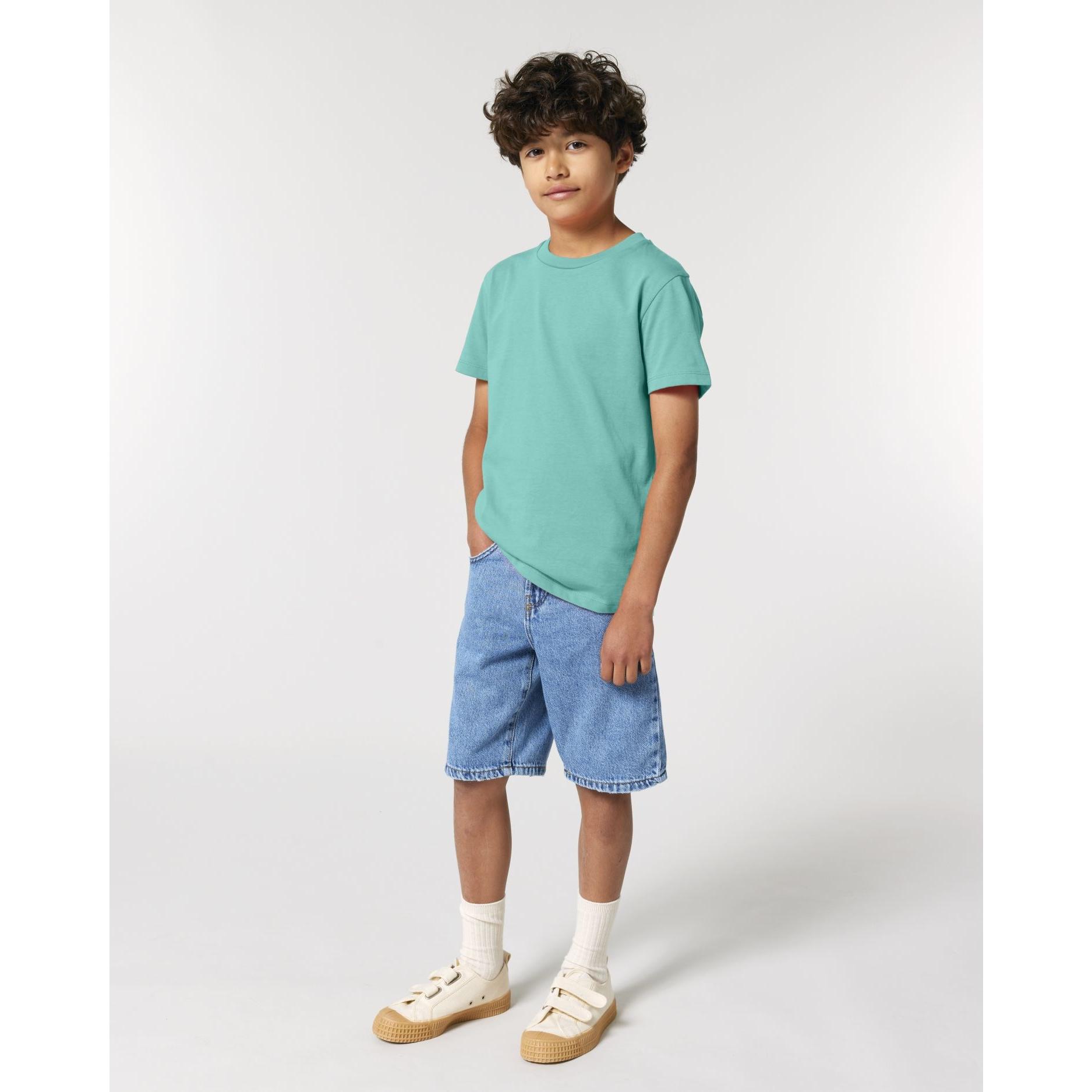 Tricou pentru copii Mini Creator 2.0 Pool Blue 5 - 6 ani