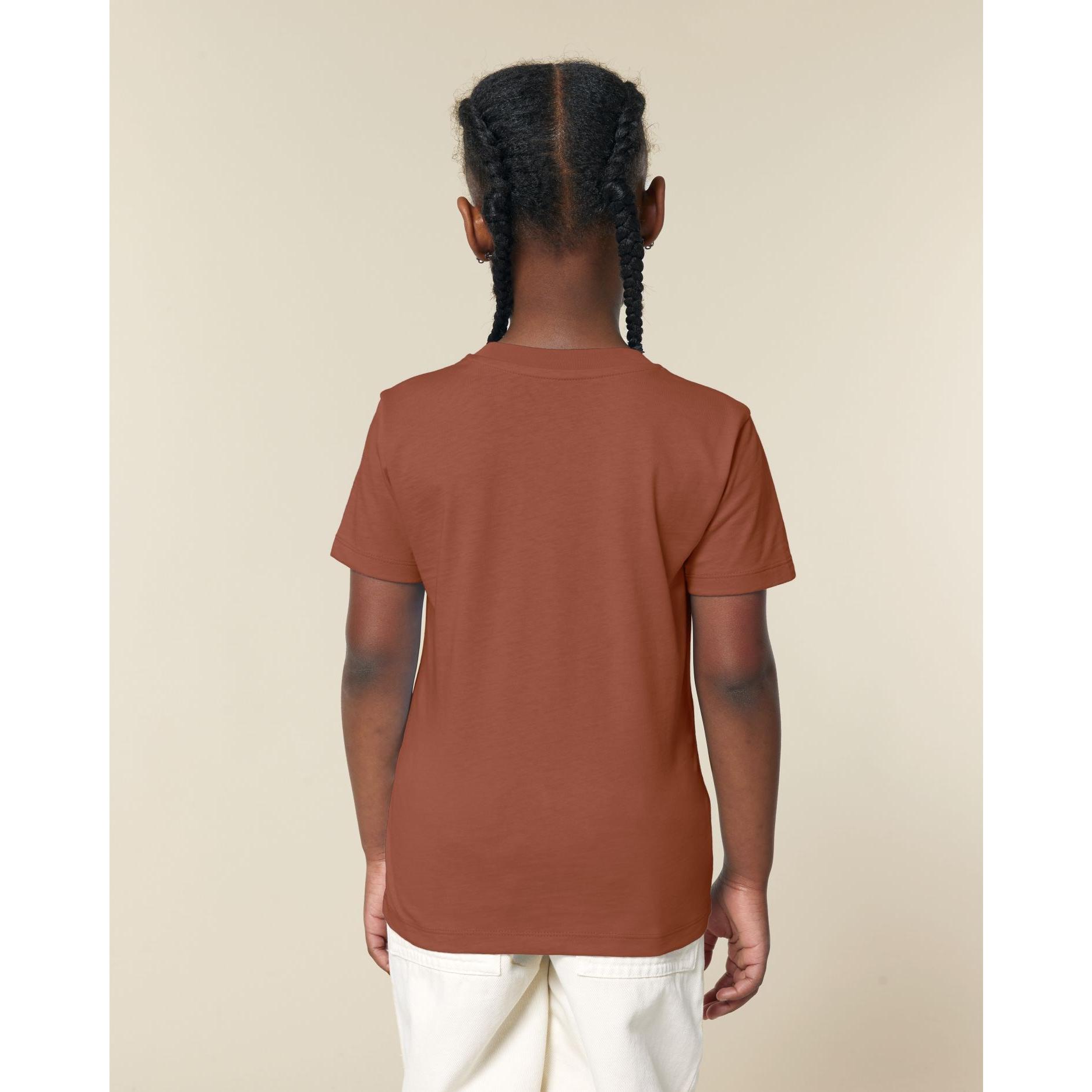 Tricou pentru copii Mini Creator 2.0 Heritage Brown 7 - 8 ani
