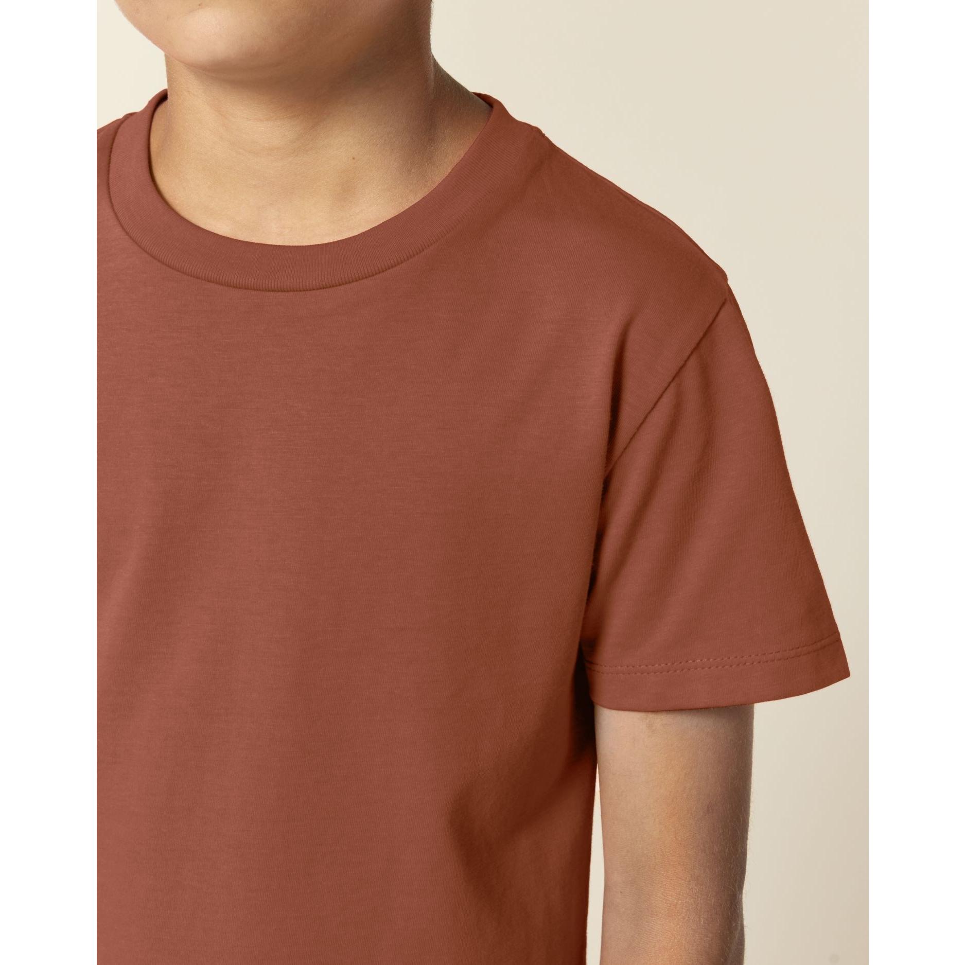 Tricou pentru copii Mini Creator 2.0 Heritage Brown 7 - 8 ani