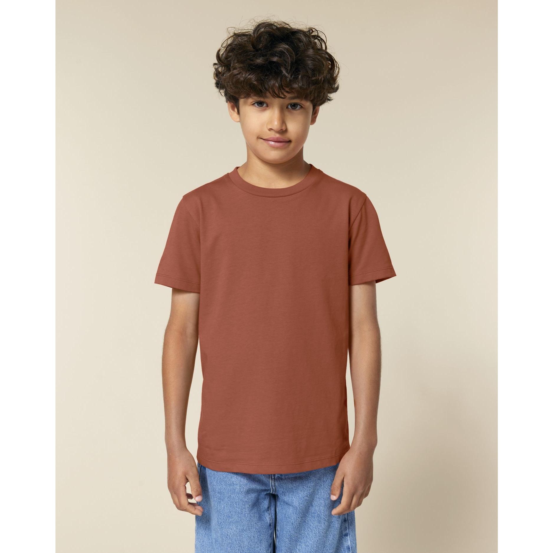 Tricou pentru copii Mini Creator 2.0 Heritage Brown 7 - 8 ani
