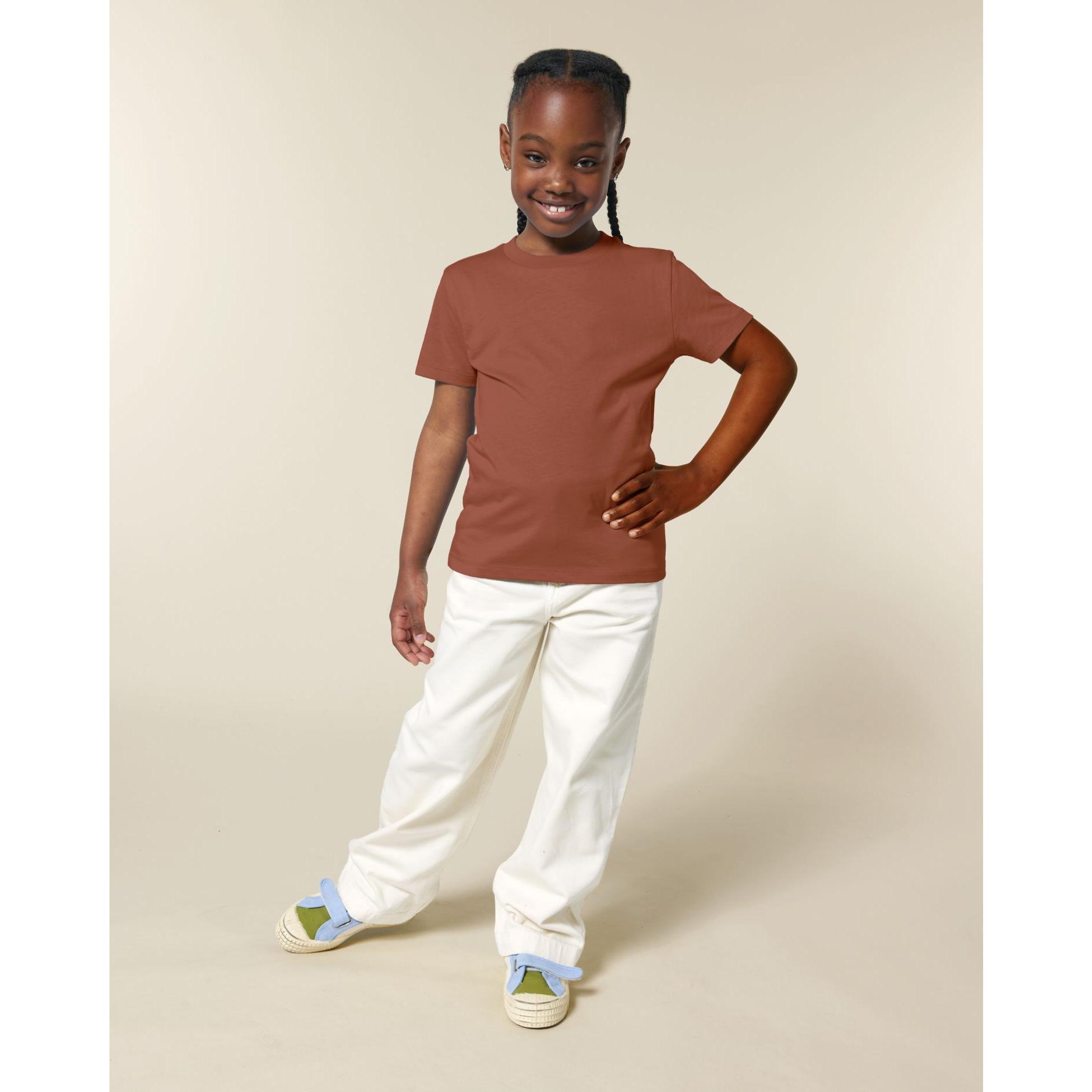 Tricou pentru copii Mini Creator 2.0 Heritage Brown 7 - 8 ani