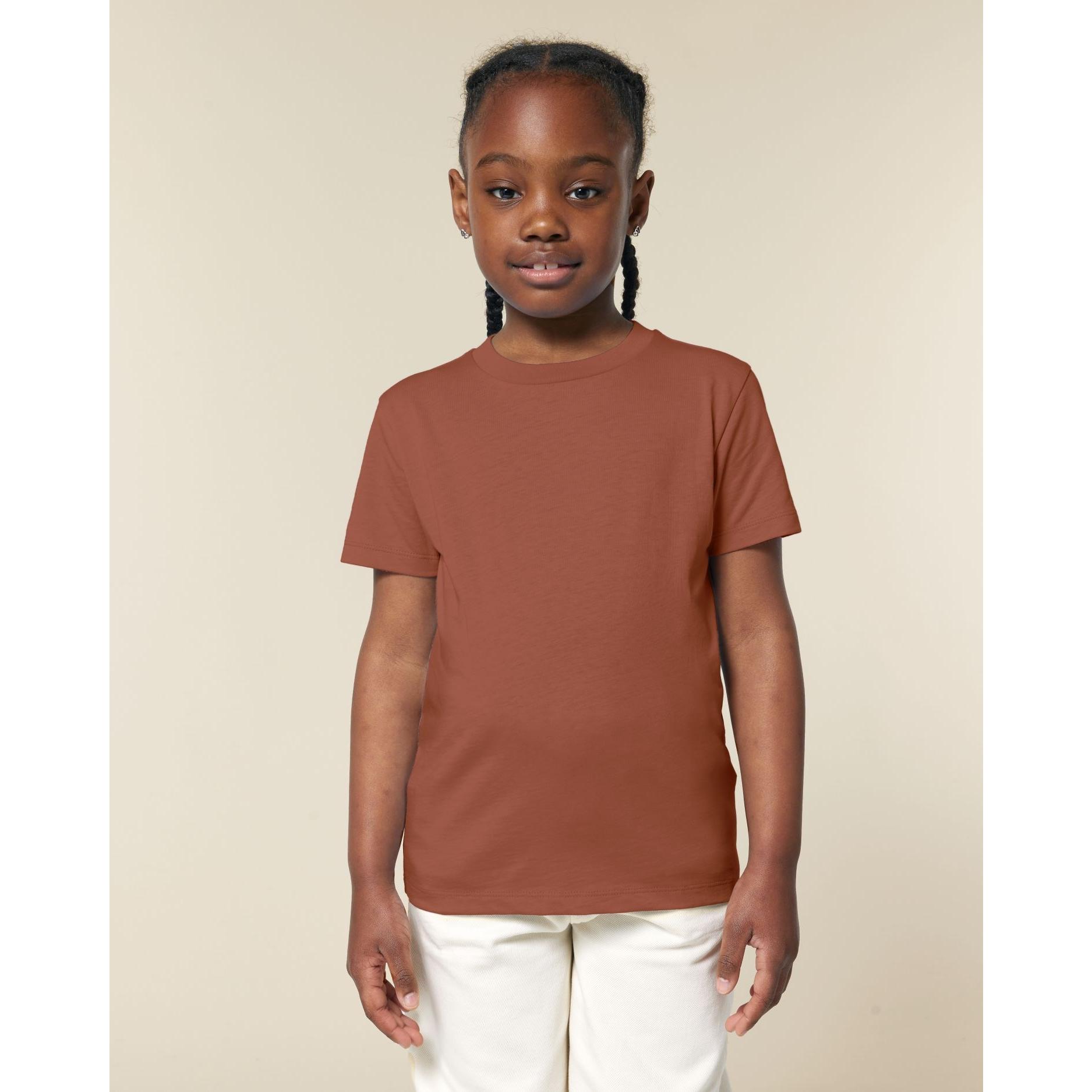 Tricou pentru copii Mini Creator 2.0 Heritage Brown 7 - 8 ani