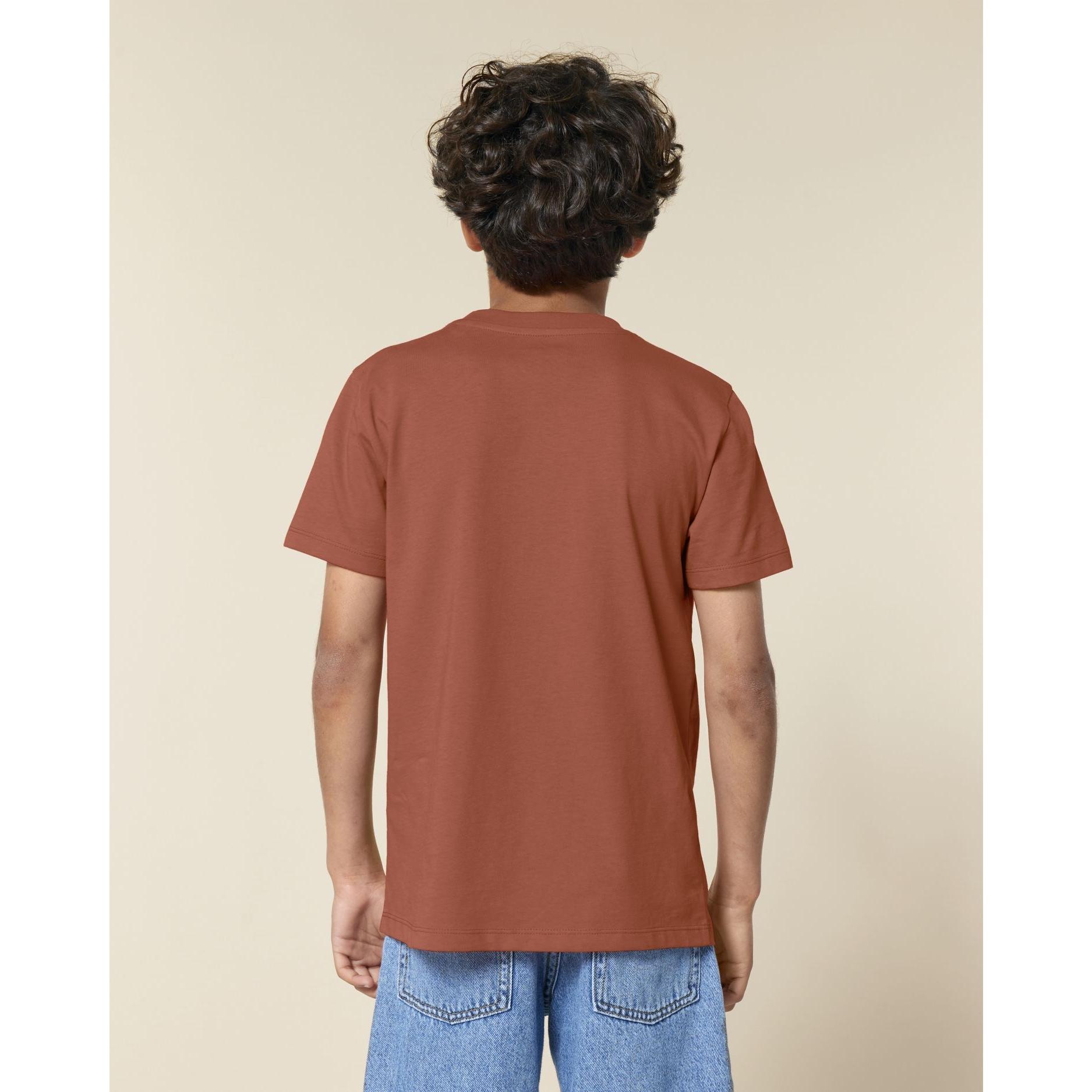 Tricou pentru copii Mini Creator 2.0 Heritage Brown 7 - 8 ani