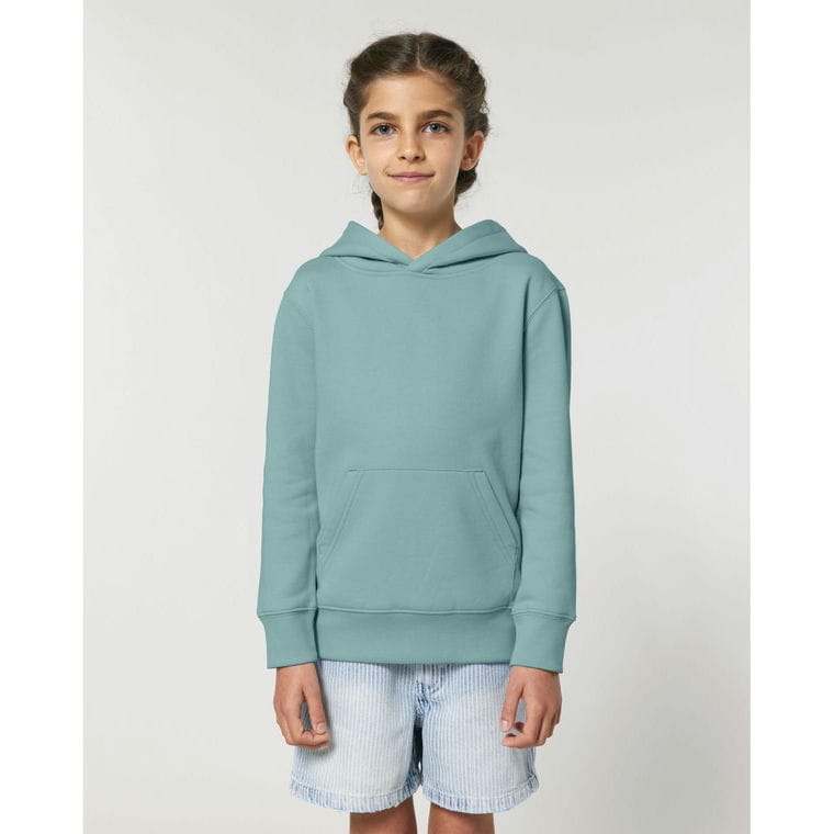 Hanorac cu glugă pentru copii Mini Cruiser 2.0 Teal Monstera 12 - 14 ani
