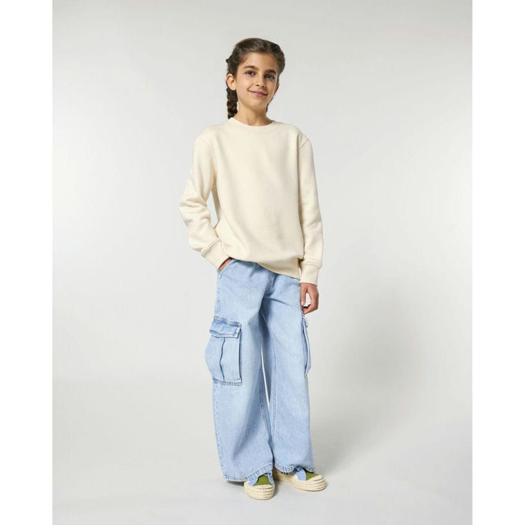 Bluză cu guler rotund pentru copii Mini Changer 2.0 Natural Raw 3 - 4 ani