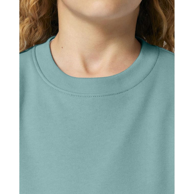 Bluză cu guler rotund pentru copii Mini Changer 2.0 Teal Monstera 3 - 4 ani