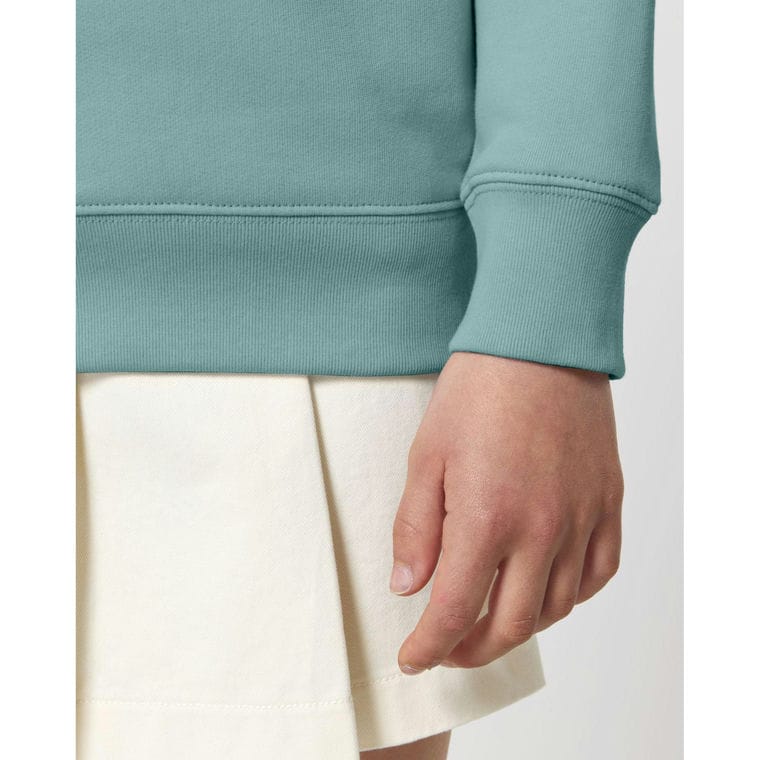 Bluză cu guler rotund pentru copii Mini Changer 2.0 Teal Monstera 3 - 4 ani