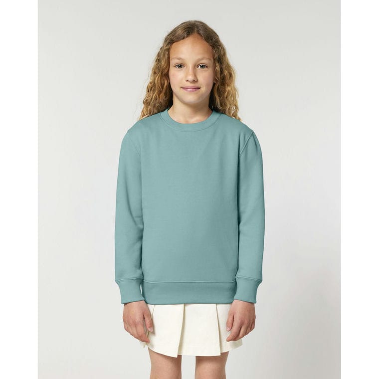 Bluză cu guler rotund pentru copii Mini Changer 2.0 Teal Monstera 3 - 4 ani