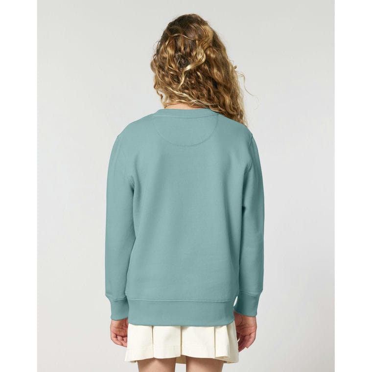 Bluză cu guler rotund pentru copii Mini Changer 2.0 Teal Monstera 3 - 4 ani