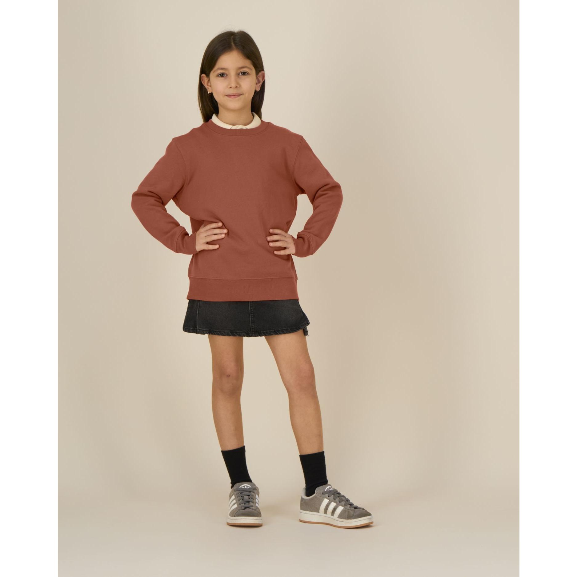 Bluză cu guler rotund pentru copii Mini Changer 2.0 Heritage Brown 12 - 14 ani