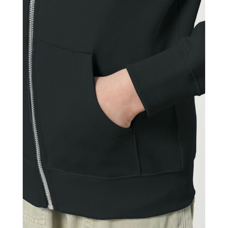 Hanorac cu fermoar pentru copii Mini Cultivator 2.0 Black 7 - 8 ani