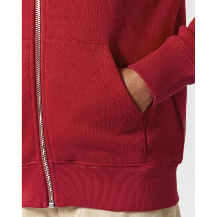 Hanorac cu fermoar pentru copii Mini Cultivator 2.0 Red 7 - 8 ani