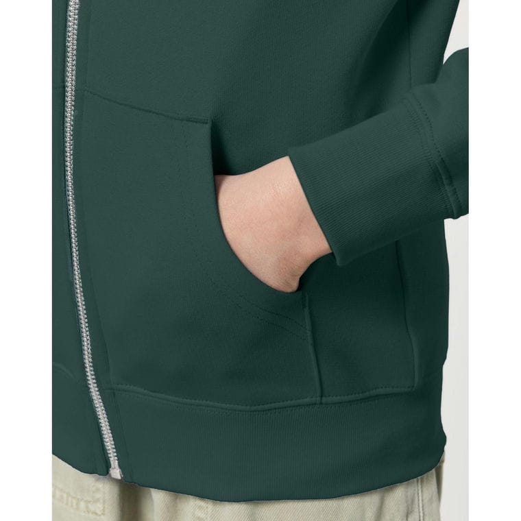 Hanorac cu fermoar pentru copii Mini Cultivator 2.0 Glazed Green 12 - 14 ani