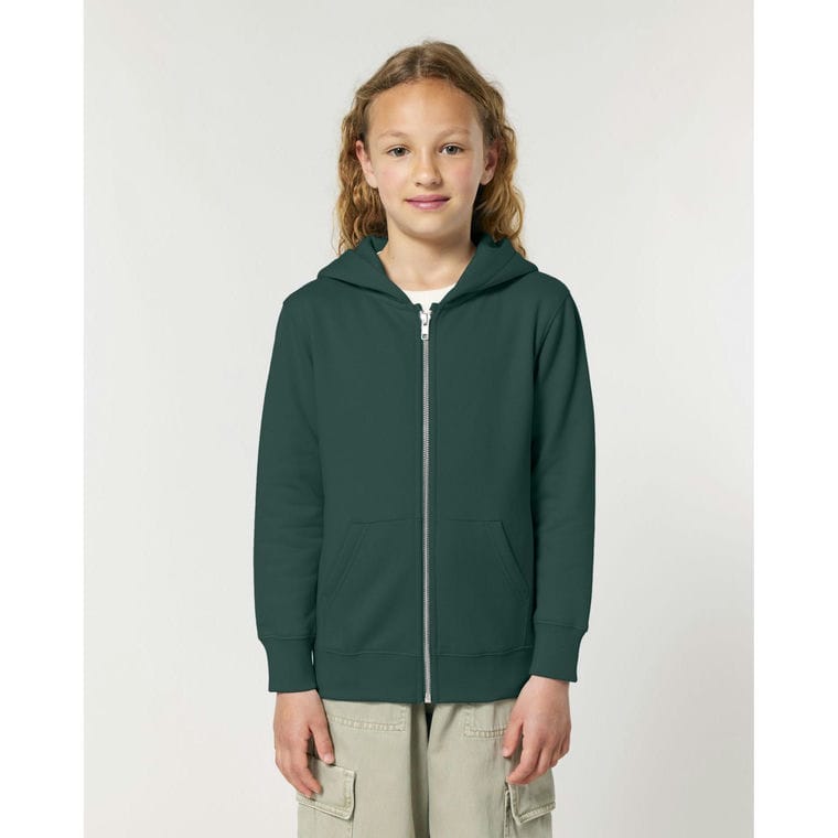 Hanorac cu fermoar pentru copii Mini Cultivator 2.0 Glazed Green 12 - 14 ani