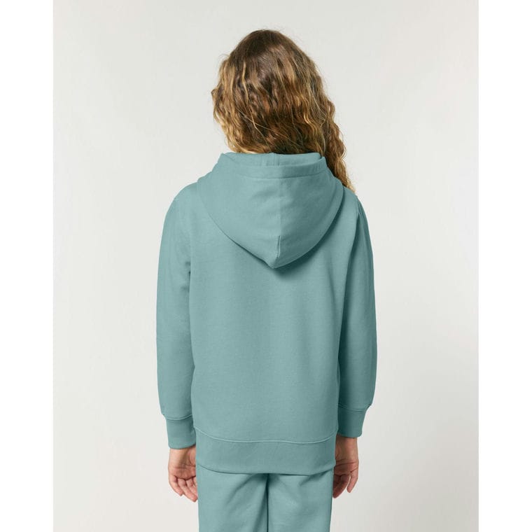 Hanorac cu fermoar pentru copii Mini Cultivator 2.0 Teal Monstera 12 - 14 ani