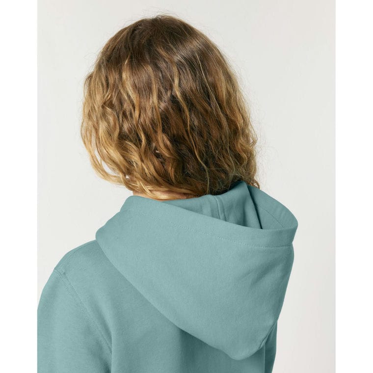 Hanorac cu fermoar pentru copii Mini Cultivator 2.0 Teal Monstera 12 - 14 ani