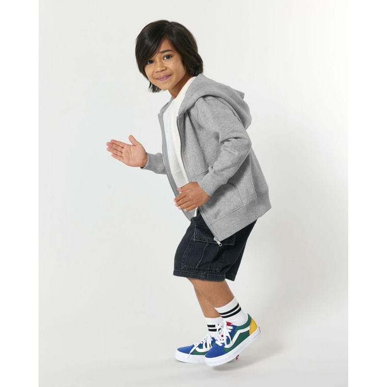 Hanorac cu fermoar pentru copii Mini Cultivator 2.0 Heather Grey 5 - 6 ani