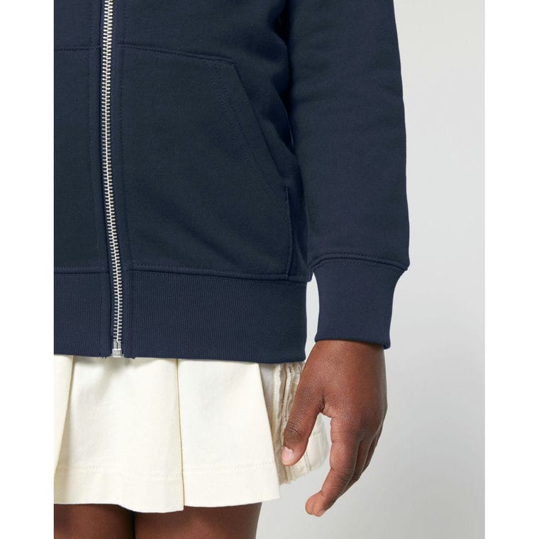 Hanorac cu fermoar pentru copii Mini Cultivator 2.0 French Navy 5 - 6 ani