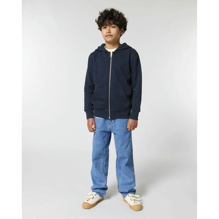 Hanorac cu fermoar pentru copii Mini Cultivator 2.0 French Navy 5 - 6 ani