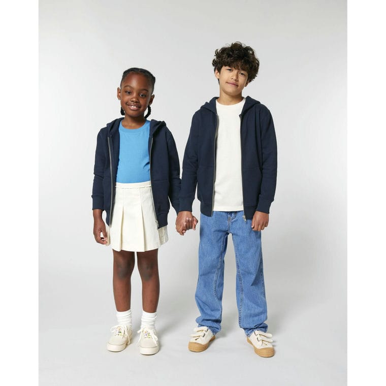 Hanorac cu fermoar pentru copii Mini Cultivator 2.0 French Navy 5 - 6 ani