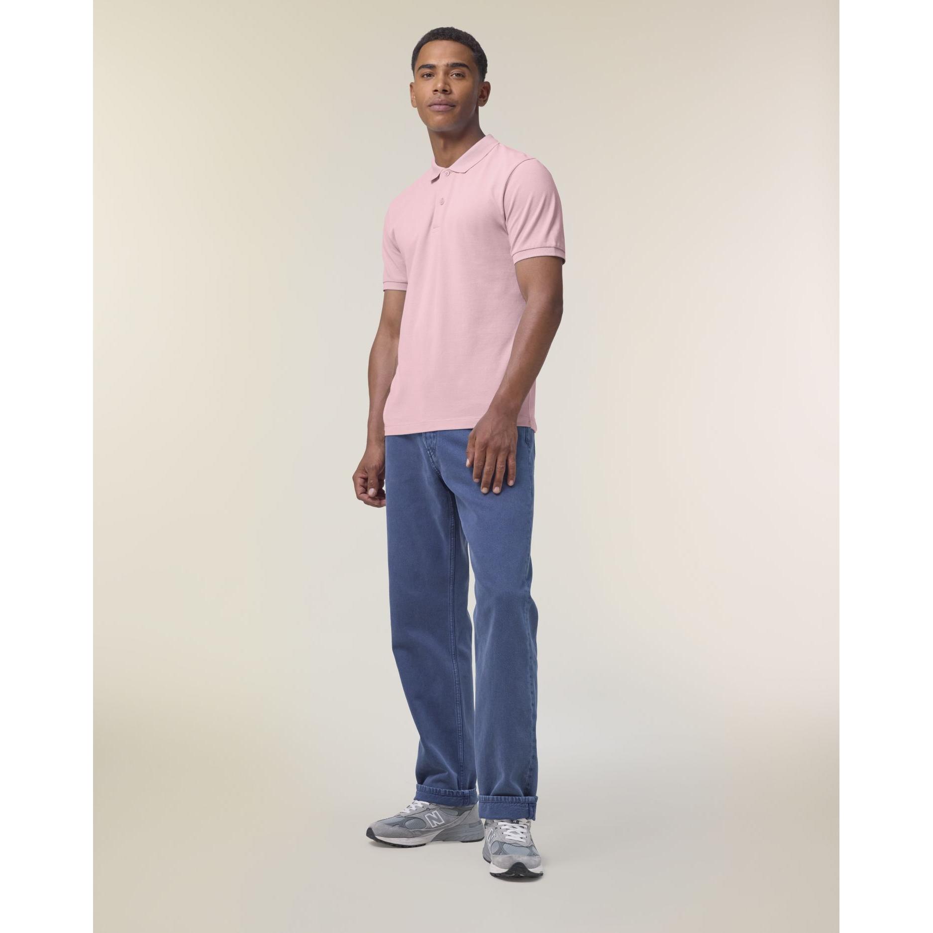 Tricou polo pentru bărbați Stanley Coaster Cotton Pink L