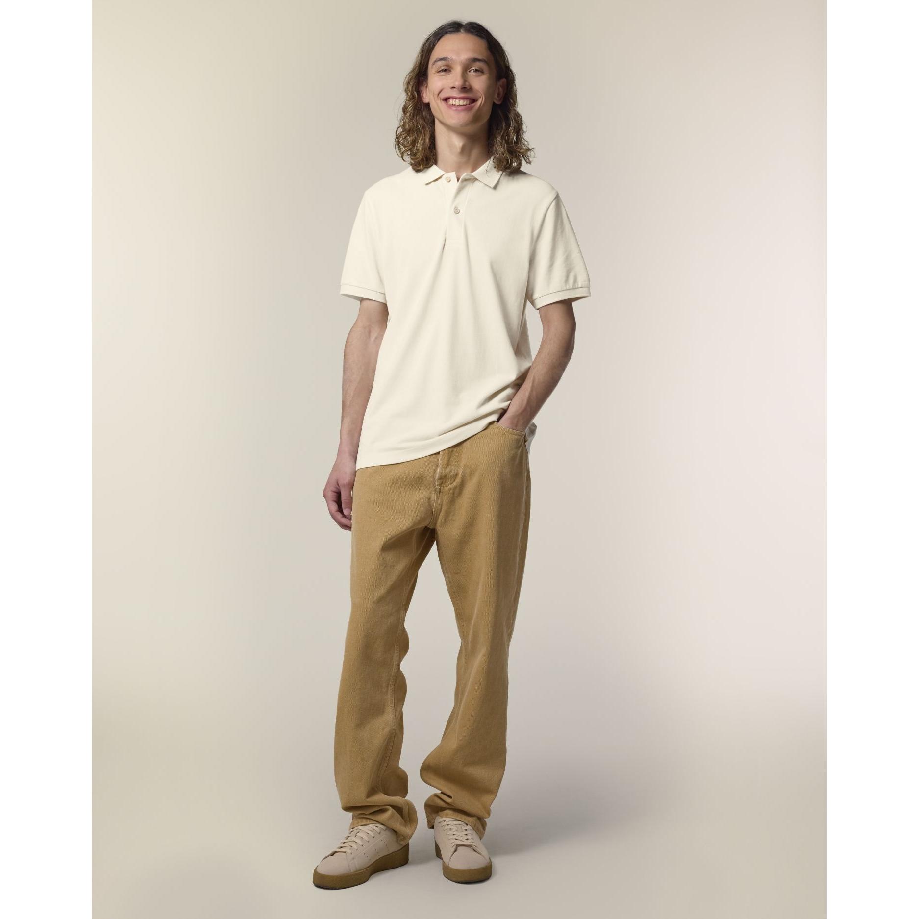 Tricou polo pentru bărbați Stanley Coaster Natural Raw L