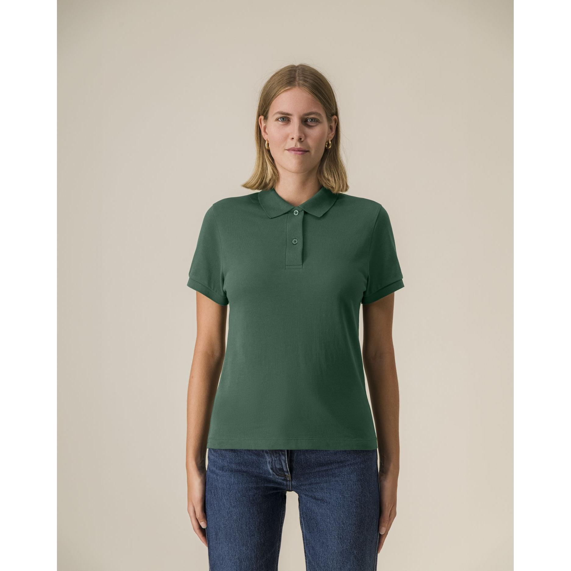 Tricou polo pentru femei Stella Coaster Bottle Green L