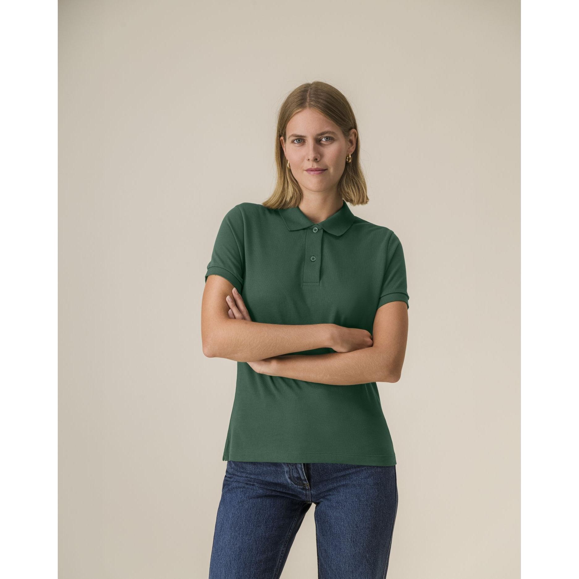 Tricou polo pentru femei Stella Coaster Bottle Green L